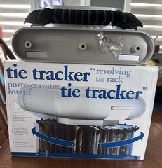 Perfect Solutions Tie Tracker Revolving Tie Rack Carousel Rotates Up To 30 Ties