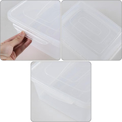 14 Quart Clear Plastic Storage Bins with Lids – 4 Pack, Food-Safe & Stackable