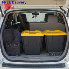 Greenmade 12 Gallon Storage Bin 4 Pack Heavy Duty Stackable Tote with Lid New