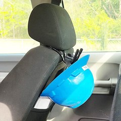 Universal Over The Seat Hard Hat Rack Holder Back Seat Hanger Headrest Hook