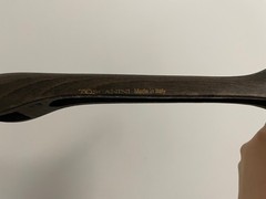 Kiton Wooden Jacket Suit Hanger Wide Shoulder with Grip Brown 17.7″