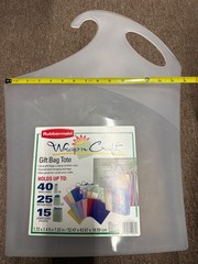 2 Rubbermaid Wrap N Craft Gift Bag Tote Organizer Holder 40 Gift Bags USA Made