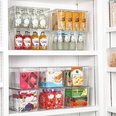 6 Count XL Stackable Storage Bins – Durable & Water-Resistant with Lift-Off Lids