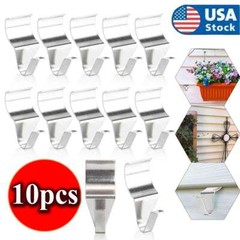 10pcs Vinyl Siding Hooks Low Profile Heavy duty No-Hole Hangers No Drilling