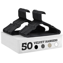 25/50pcs Coat Hanger 16.5in Space Saving Non Slip Clothes Trouser Coat Suit Bar