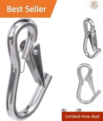 Zinc-Plated Utility Snap Hook with Spring-Loaded Closure – 4 Inches Long