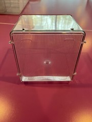 One Piece Clear Plastic Stackable Storage Bins Height 6.5 /Length 7.25 /7.5 Wide