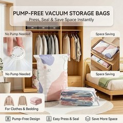 No Pump 3D Vacuum Storage Life Space Saver Better Life Space Bags