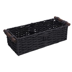 Handwoven Paper Rope Storage Basket For Bathroom Decor Premium AP9