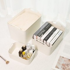 Anminy 12Pcs Plastic Storage Bins Containers Lids Large Storage Organization