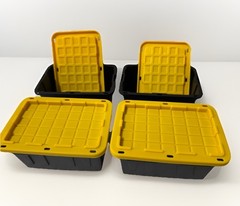 Set Of 4 Lowe’s Teeny Tote Tiktok Viral Mini Plastic Storage Totes New 2025 Gift