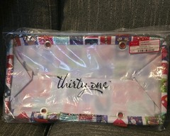 THIRTY-ONE MEDIUM UTILITY TOTE (new) Christmas Name Tag print AB70 Hello Holiday