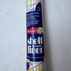 Vintage Rubbermaid Shelf Drawer Liner Candy Strip Stripe Colorful 5385 12 Inch