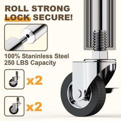 Clothes Rack for Hanging Clothes Sturdy Stainless Steel Clothing Rack Extendable