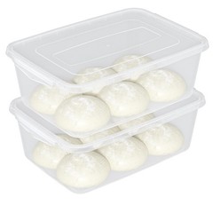 16 Quart Clear Pizza Dough Proofing Box with Lid, Household Pizza Dough Conta…