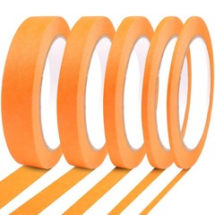 5 Rolls Pinstripe Tape Masking Tape 1/16″, 1/8″, 1/4″, 1/2″, 3/4″ -Thin Painters