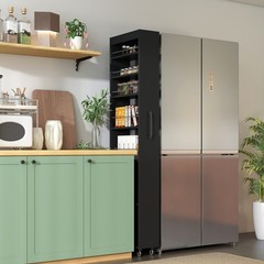 7 Tier multi-functional pull-out multi-tier storage Single-sided open shelf