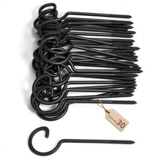 Screw Hooks 6in,Ceiling Hooks 30Pcs Screw-in Hooks,Birds House Christmas Ligh…