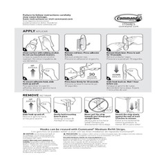 Command Medium Wire Hooks Damage-Free Hanging, Lot of 4 Packs 12 Total