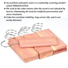 20PCS Cedar Wood Blocks Red Cedar Closet Fresheners Natural Clothes Protector