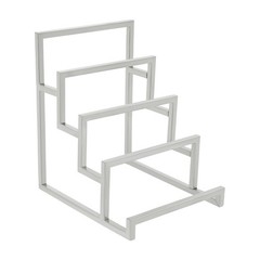 Silver Clutch Purse Display Stand 4 Layer Wallet Display Rack 5.9×7.1×7.9 in