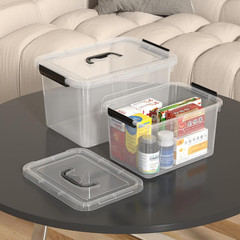 Clear Plastic Storage Bins with Lids – 2 Pack, 6QT & 12QT Containers