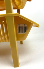 2 Rubbermaid Roughneck Stacking Storage Bins Gold Plastic 2340 VTG