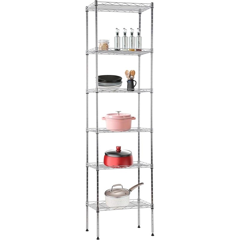 Adjustable Metal Shelving Unit Heavy-Duty Storage Garage Closet New