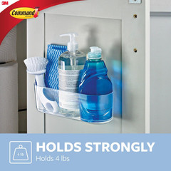 Large Wall Mount Caddy with Adhesive Strips Storage Organizer
