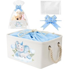 Baby Shower Storage Basket 13 X 9.1 X 7.1 Inch with Gift Bag – Organizing Toys