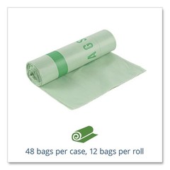 Stout by Envision E3039E11 1.1 mil. 30 gal. Compostable Bags – Green (48/BX) New