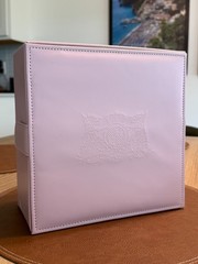 Rare Vintage Juicy Couture Pink Faux Leather Lidded Storage Box Extremely Rare