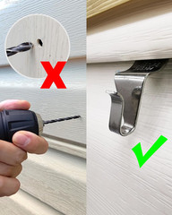 Vinyl Siding Hooks 20 Pack Heavy Duty Siding Clips Vinyl Siding Hanger for Hangi