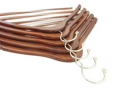 Wooden Hangers Beautiful Sturdy Suit Curved Hangers Great for Travelers Heavy…