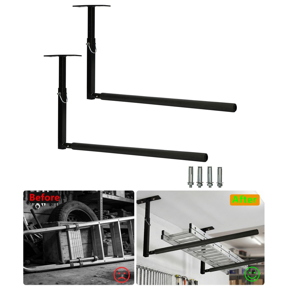 Overhead Garage Storage Rack Ceiling Mounted Shelving Adjustable