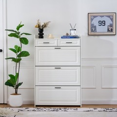 Freestanding Shoe Cabinet with 3 Hidden Flip Drawers & 2 Storage drawer,Entryway