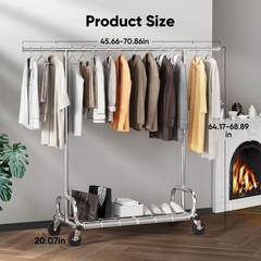 Clothing Racks Heavy Duty Clothes Rack Adjustable Garment Rack for Hanging Cloth