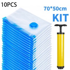 10 x Jumbo Vacuum Storage Bags Travel Space Saver Garment Seal Clothes Hand Pump