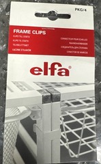 Elfa Frame Clips Container Store 1 Set Of 4 (white) Clips Free Shipping!