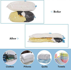 5/10 x Jumbo Vacuum Storage Bags Travel Space Saver Garment Seal Clothes