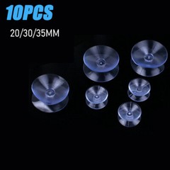 10pcs Double Sided Suction Cups 20/30/35mm Glass Table Fish Tank Clear Sucker