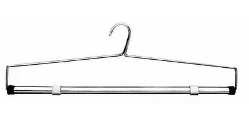 Chrome Metal Bedspread & Drapery Hanger 22″ Pack of 4