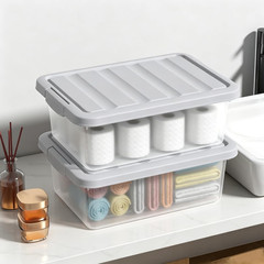 Heavy-Duty 14 Quart Clear Storage Box 2-Pack – Perfect for Organizing!