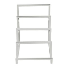 Silver Clutch Purse Display Stand 4 Layer Wallet Display Rack 5.9×7.1×7.9 in
