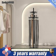 Floor Standing Belt Display Rack 66in Metal Retail Tie Rack Hanger Organizer