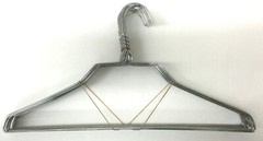 100 PCS Silver Color Metal Wire Clothes Garment Shirt Hangers 16″ 13G