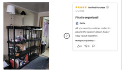 Hyper Tough 4 Tier Storage Shelving Plastic Heavy Duty Organizer Rack Black