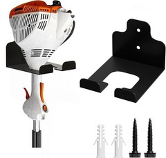 Wall-Mounted Multi-Purpose Trimmer Rack for Garden Tools – Black Matte Finish