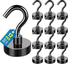Magnetic Hooks 12 Pack 30lbs Magnet Hook 2026 Cruise Cabin Ship Essentials Heavy