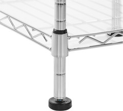 Expandable Adjustable Metal Closet Organizer with Hanging Rod, Clothes Rack, She